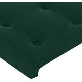  LED uzglavlje tamnozeleno 203x16x78/88 cm baršunasto | shoptok.hr