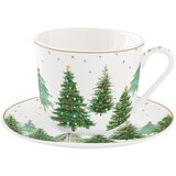 Easy Life Festive Trees skodelica s krožničkom | Shoptok.si