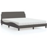  Krevet s madracem sivi 160 x 200 cm od umjetne kože | shoptok.hr