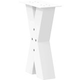  Noge za stolić u obliku slova X 2 kom bijele 28x(42-43) cm | shoptok.hr