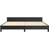 Okvir kreveta s uzglavljem bez madraca crni 200x200 cm | shoptok.hr