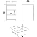 Tvilum Komoda u dekoru hrasta u prirodnoj boji 40x70x50 cm Naia – | shoptok.hr