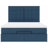  Otomanski krevet s madracem i LED plavi 140x190 cm tkanine | shoptok.hr