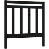  Uzglavlje za krevet crno 106 x 4 x 100 cm od masivne borovine | shoptok.hr