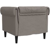  Fotelja Chesterfield smeđesiva od tkanine | shoptok.hr