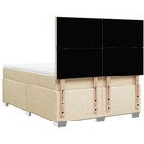  Krevet s oprugama i madracem krem 140x200 cm od tkanine | shoptok.hr