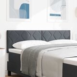  LED glava kreveta Tamno siva 160 cm Baršun | shoptok.hr