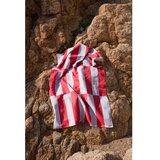 noo.ma Crveni/svijetlo plavi pamučan ručnik za plažu 100x160 cm Su – | shoptok.hr