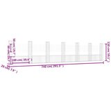  Gabionska košara U-oblika sa 7 stupova 740x20x150 cm željezna | Eponuda.com