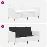 SOFA s pohranom Bijela 152 x 78 x 87 cm Poliester | Eponuda.ba