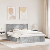  Okvir za krevet Beton 160 x 200 cm Čvrsto borovo drvo | shoptok.hr