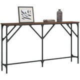  Konzolni stol boja smeđeg hrasta 140x23x75 cm konstruirano drvo | shoptok.hr