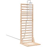 Vanjski tuš 225 cm Masivna borovina i nehrđajući čelik Prirodna | shoptok.hr