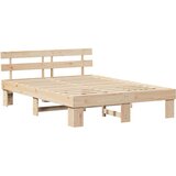  Krevetna konstrukcija Prirodna 150 x 200 cm Čvrsto borovo drvo | shoptok.hr