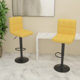  Barski stolci od tkanine 2 kom boja senfa | shoptok.hr