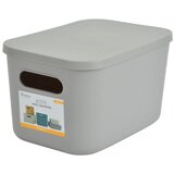 Homéa Siva plastična škatla za shranjevanje s pokrovom 24,5x18x15 cm – | Shoptok.si