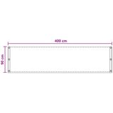  Balcony ekran Svjetlosiva 90 x 400 cm HDPE i Aluminij | shoptok.hr