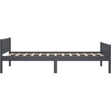  Okvir za krevet od masivne borovine sivi 100 x 200 cm | Eponuda.ba