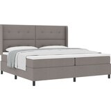 vidaXL Postelja z vzmetnico z vzmetnico Taupe 200 x 200 cm blago - - taupe - 95.93 - 200 x 200 cm - | Shoptok.si