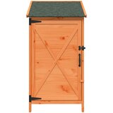 Vrtna Šupa s krovom Smeđa 59,5 x 56 x 113,5 cm Čvrsto drvo jele | shoptok.hr
