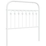 Maison Chic kovinsko posteljno vzglavje - vzglavna omarica - nočna omarica belo 90 cm, (21705104) | Shoptok.si
