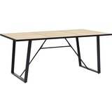 vidaXL Jedilna miza barva hrasta 200x100x75 cm mediapan | Shoptok.si