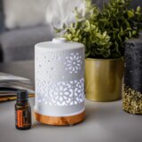 Kondela Aroma difuzor/vlažilec zraka, beli/naravni, AMAYA | Shoptok.si