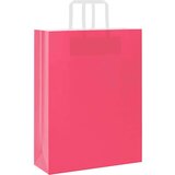 vidaXL Papirnate vrećice 50 kom s ručkama ružičaste 32x12x42 cm | shoptok.hr