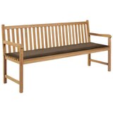  Jastuk za vrtnu klupu smeđesivi 180 x 50 x 3 cm tkanina Oxford Cijene