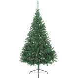  Umjetno predsvijetljeno božićno drvce Zelena 240 cm PVC | shoptok.hr