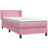 Box Spring krevet s madracem ružičasti 100x220 cm baršun | shoptok.hr