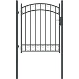 vidaXL Ograjna vrata Siva 150 x 100 cm Jeklo s prašnim premazom | Shoptok.si