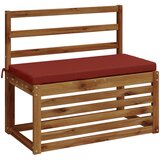  Jastučić za klupu SOEST 100% poliester Crvena 80 x 40 x 5 cm Slike