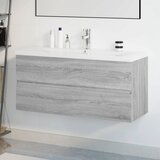  The Living Store Omarica z vgradnim umivalnikom siva sonoma inženirski les - Omarica Za Umivalnik Z Umivalnikom, (21522678) | Shoptok.si