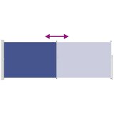  Uvlačiva bočna tenda 160 x 500 cm plava | shoptok.hr