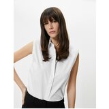 Koton Sleeveless Shirt Buttoned Padded Classic Collar cene