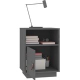  Noćni ormarići 2 kom sivi 40 x 34 x 55 cm od masivne borovine | shoptok.hr