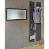 MID.YOU Stenski Obešalnik Salia M, Antracit, Barva Hrasta | Shoptok.si