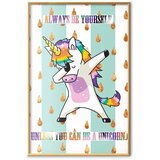  Plakat - Always Be Yourself 29.7x42 Zlatni okvir | shoptok.hr