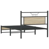  Posteljni okvir brez vzmetnice sonoma hrast 107x203 cm inž. les, (21829050) | Shoptok.si