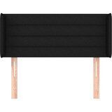 Uzglavlje s ušima crno 93x16x78/88 cm od tkanine | shoptok.hr