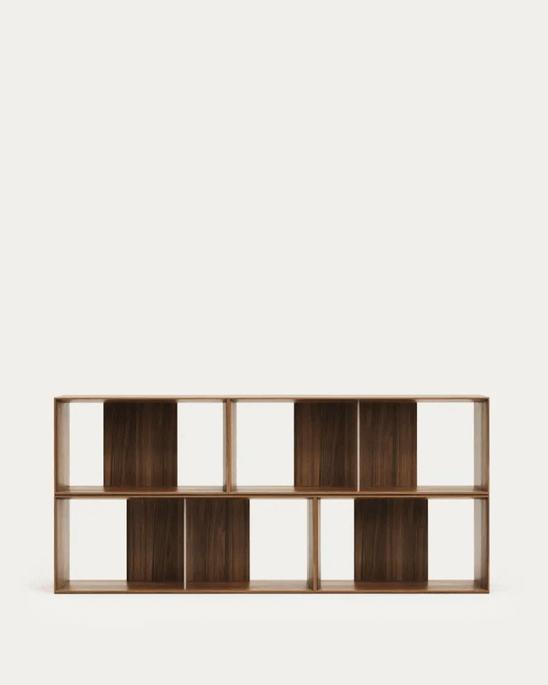 Kave Home Smeđi modularni sustav polica 4 kom u dekoru oraha 168x76 cm Litto – | shoptok.hr