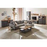 Hom`in DNEVNI REGAL, antracit, barve hrasta | Shoptok.si