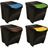  Složive kante za otpad 4 kom antracit 100 L | shoptok.hr
