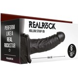 RealRock by Shots Strap-on Hollow Strap-On without Balls - 6" | Eponuda.com