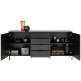 Hom`in komoda, črna, zlate barve | Shoptok.si