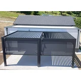 DELUXE ROJA PLAST - BIOKLIMATSKA PERGOLA – ANTHARES - SAMOSTOJEČA/STENSKA - antrazit/bela z dostavo - tudi na obroke - preverite