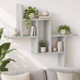  Polica na zidu Betonska siva 87 x 17 x 75 cm Konstruirano drvo | shoptok.hr