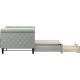  Dnevni krevet na razvlačenje svjetlosivi 80 x 200 cm baršunasti | shoptok.hr