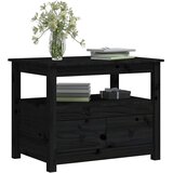  Stolić za kavu crni 71 x 49 x 55 cm od masivne borovine | shoptok.hr